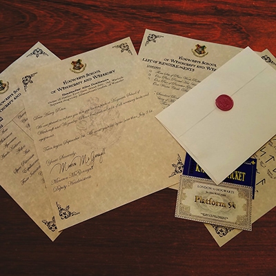 Darcy Editorial Gift Guide - Hogwarts Acceptance Letter