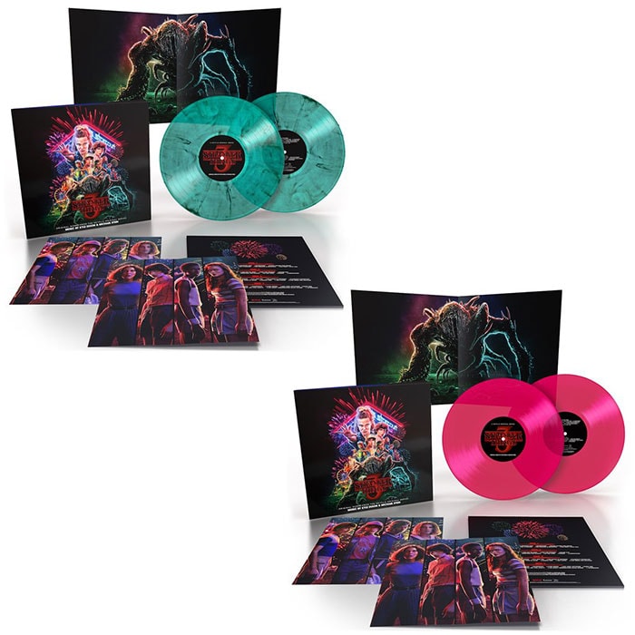 Stranger Things Season 3 Soundtrack - Lakeshore Invada Teal Pink Vinyl