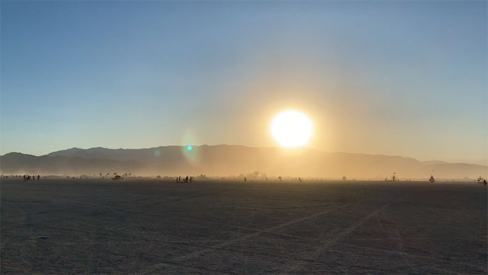 10 Principles of Burning Man - Black Rock Desert Playa at Sunset