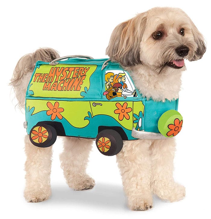 Funny Dog Costumes for Halloween - Scooby Doo Mystery Machine