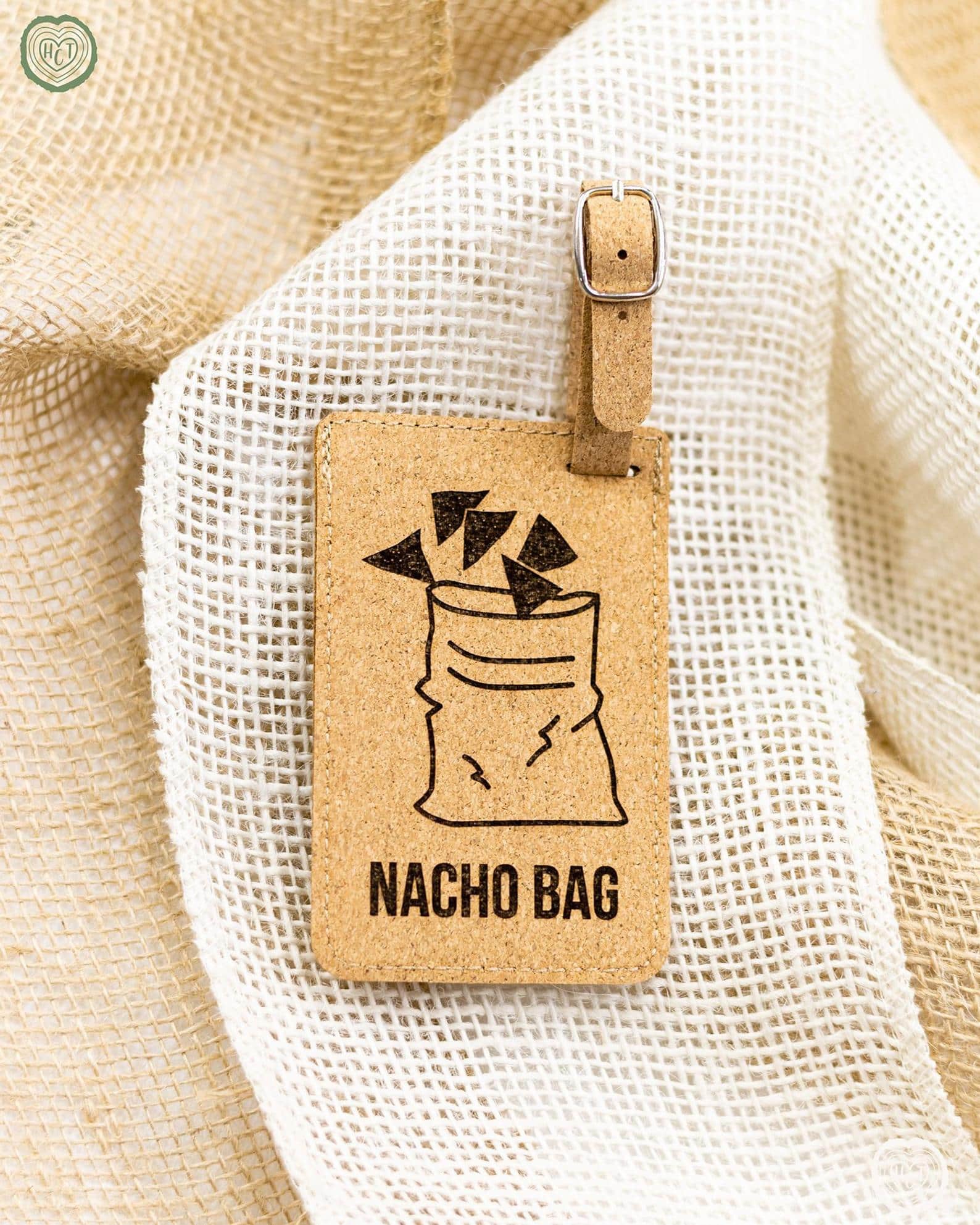 funny luggage tags - nacho bag