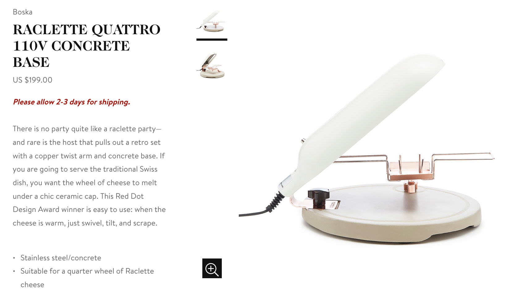 Goop Gift Guide - Raclette Cheese Melter
