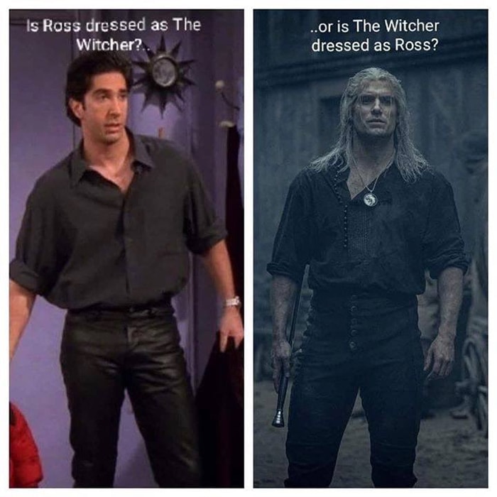 Witcher Memes - Friends Ross