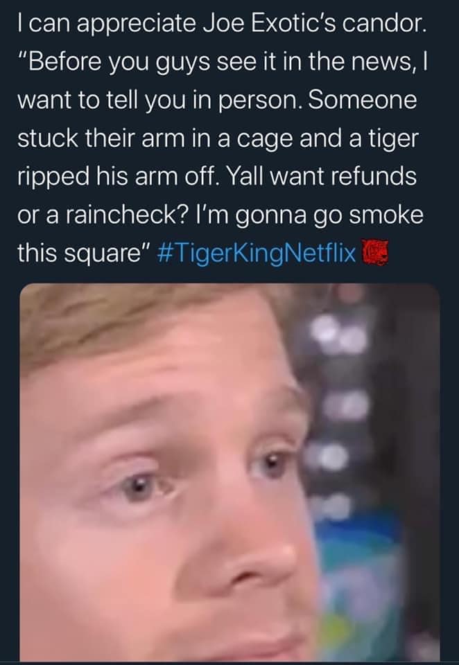 tiger king memes honesty