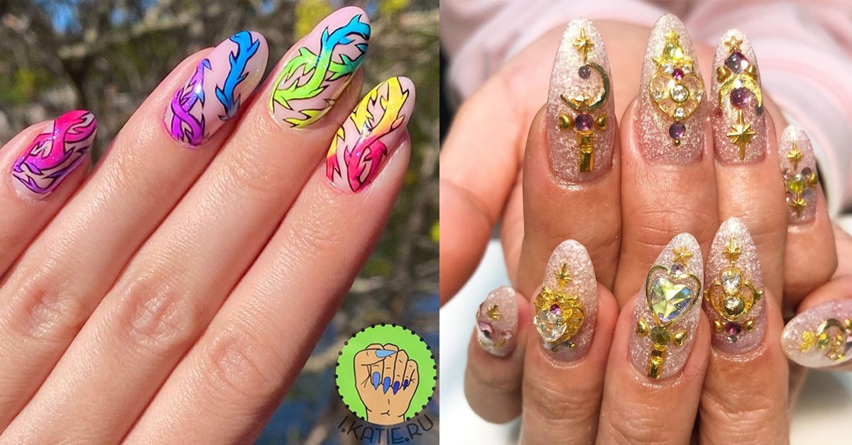 10 Almond Shape Nail Ideas for Your Next Manicure | Gel nails, Nail art, Almond  shaped nails designs