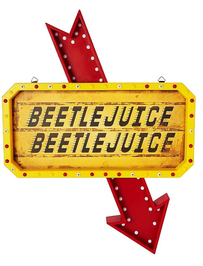 Beetlejuice Decor - Light-Up Marquee