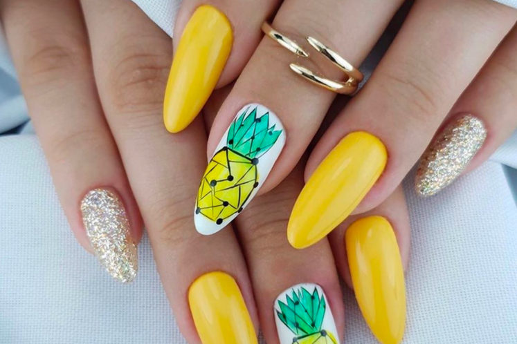 27 Pineapple Nail Designs So You Can Match Your Manicure to Your Piña Colada