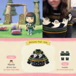 Halloween Design Codes Animal Crossing - Ghost Sweater Mod Cloth