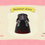 Halloween Ideas Animal Crossing - Skeleton Dress