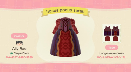 Halloween Costumes Animal Crossing - Hocus Pocus Sarah Sanderson