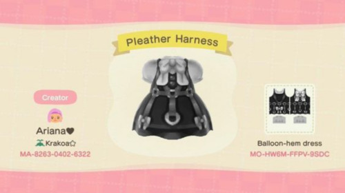 Halloween Ideas Animal Crossing - Harness Dress