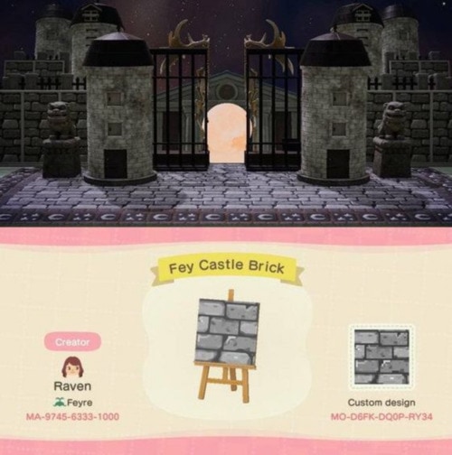 Halloween Ideas Animal Crossing - Castle Brick 