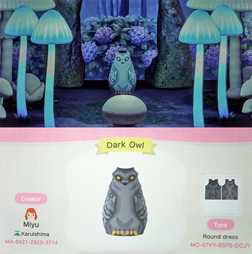 Animal Crossing Halloween - Dark Owl