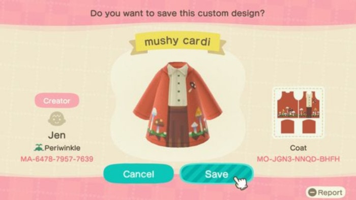 Fall Outfits Animal Crossing - Orange embroidered sweater with skirt