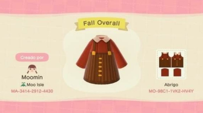 Fall Outfits Animal Crossing - Brown Cordoroy Skirt with Red Sweater