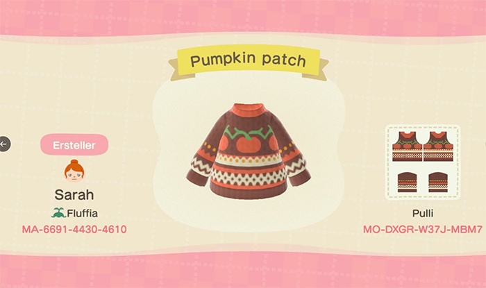 Fall Outfits Animal Crossing - Pumpkin Sweater