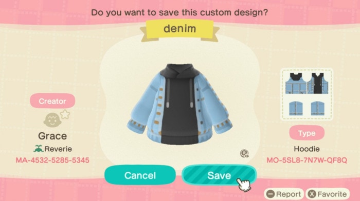 Fall Outfit Ideas Animal Crossing - Denim Jacket