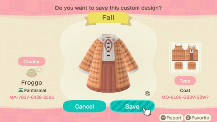 Fall Outfits Animal Crossing - Orange Uniform