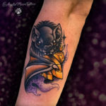 Bat Tattoos - With Crystal and Gold