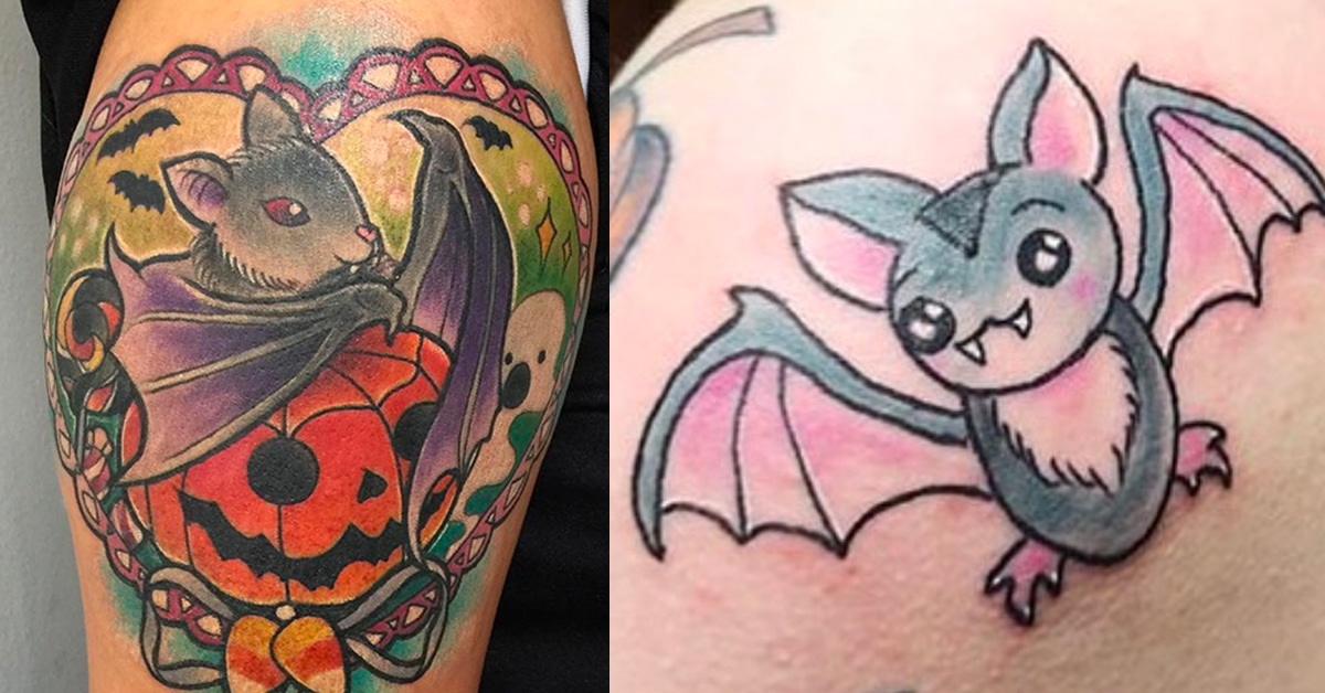 Small Bat Tattoo Outline Style by @sight_tatt - Tattoogrid.net