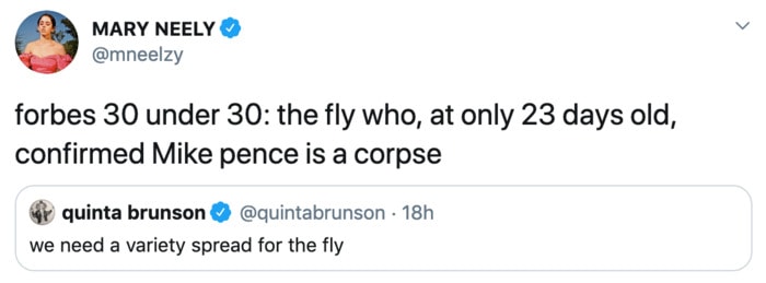 Fly Memes Mike Pence - corpse