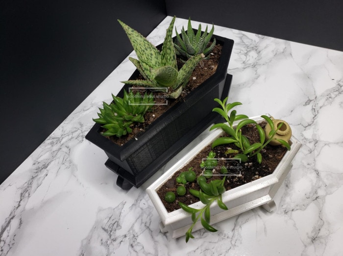 Goth Gift Guide - Coffin Planters
