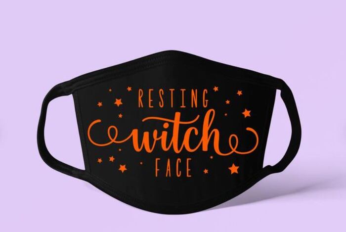 Halloween Face Masks - Resting witch face