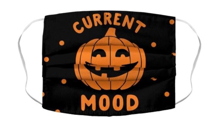 Halloween Face Masks - Current Mood Pumpkin