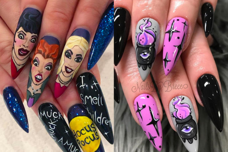 16 Bewitching Hocus Pocus Nail Art Designs To Try This October
