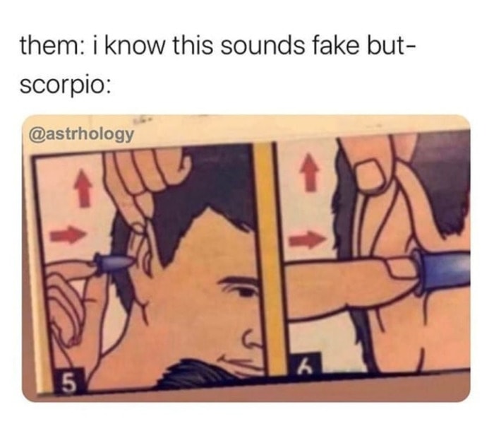 scorpio memes - fake