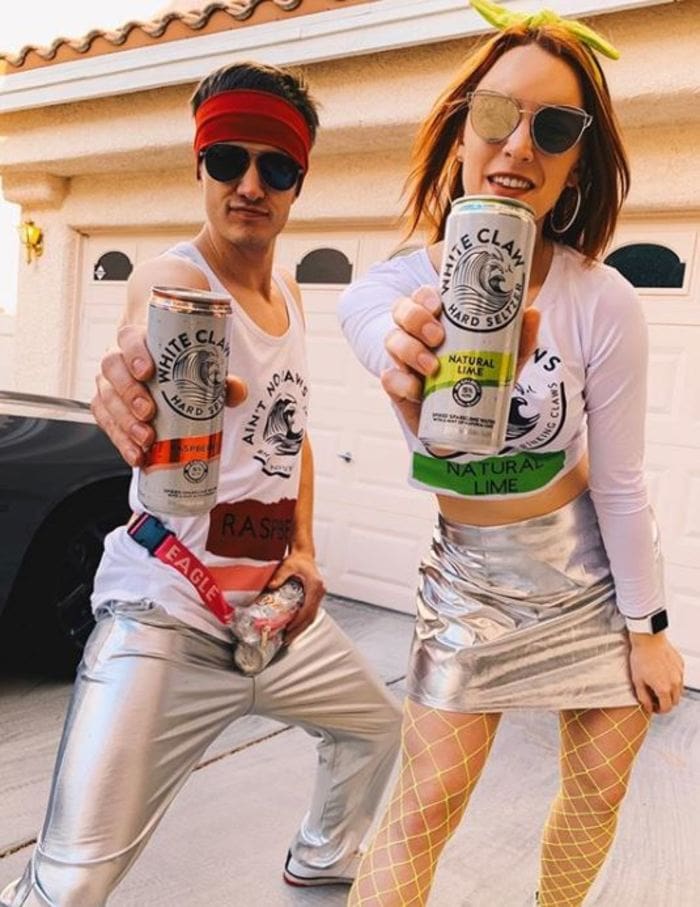 White Claw Halloween Costume - Spacey duo