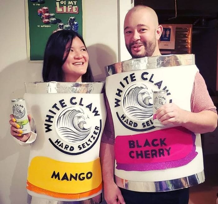 White Claw Halloween Costume - White Clare Can Outfit
