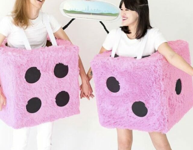 funny couples costumes - Fuzzy Dice