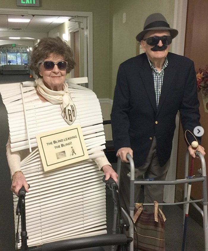 funny couples costumes - Old couple