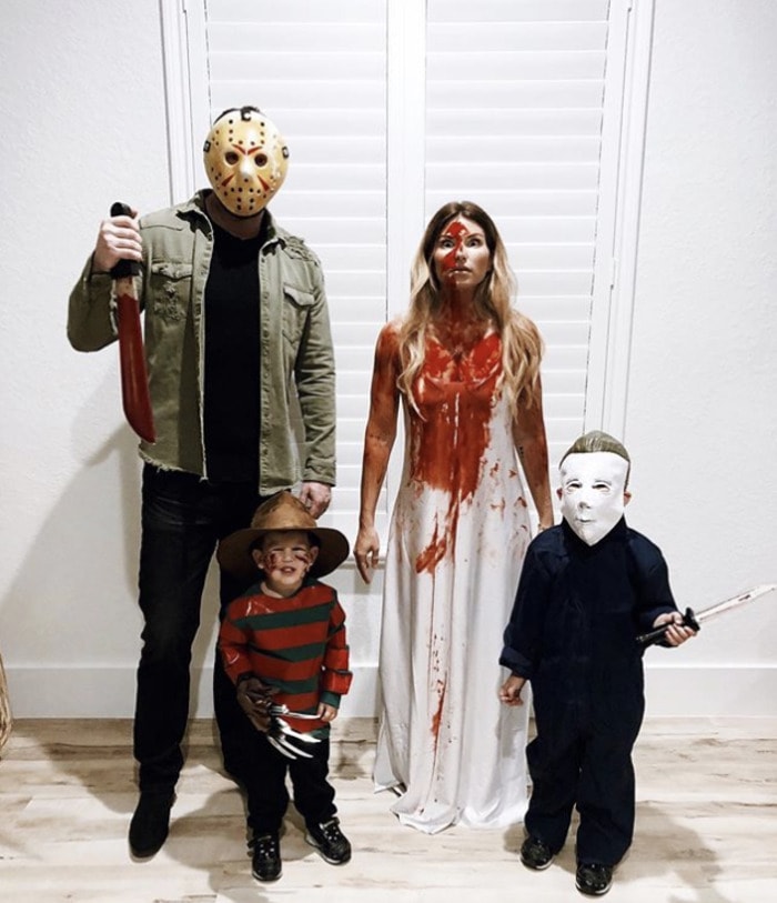 funny couples costumes - Killer family