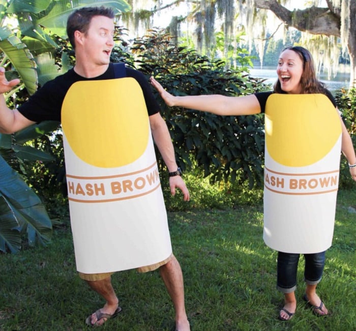 funny couples costumes - Hashtag hashbrowns