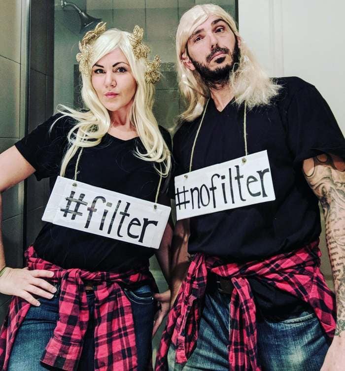 funny couples costumes - Filter no filter