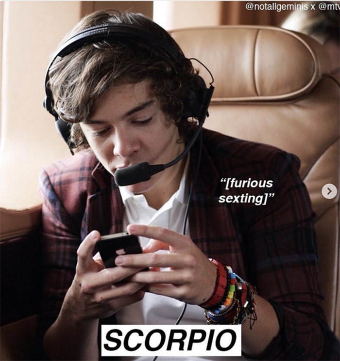 scorpio memes - texting