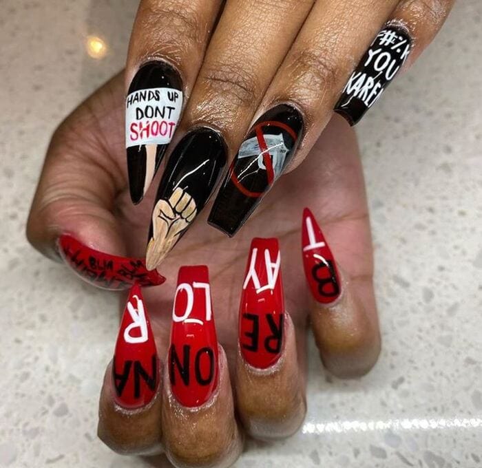 2020 Nails - Black Lives Matter Nails 