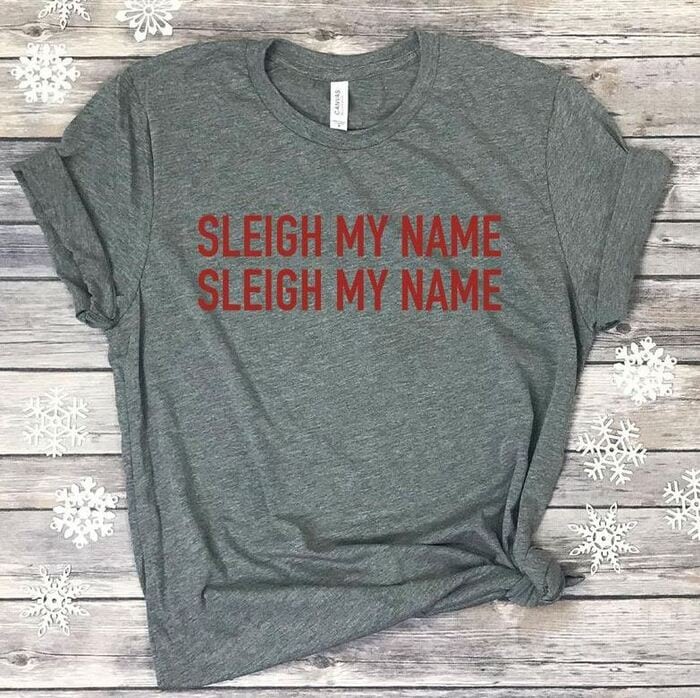 Sleigh Puns - Sleigh my name sleigh my name