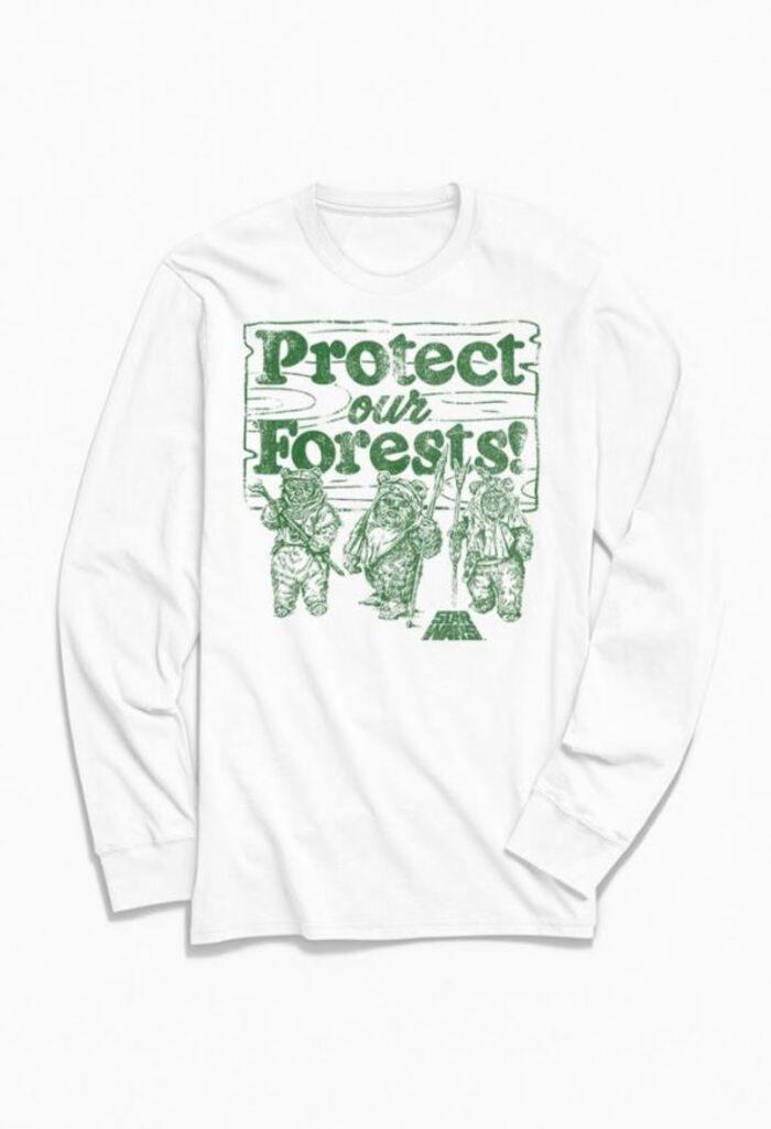 Star Wars Gifts - Ewoks Protect Our Forests Long Sleeve Tee