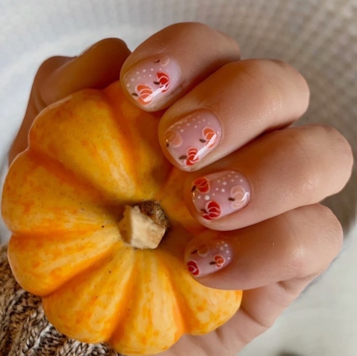 Thanksgiving Nails - Pumpkins