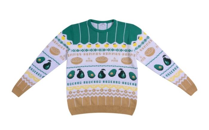 Ugly Christmas Sweaters -Avocado and Hummus
