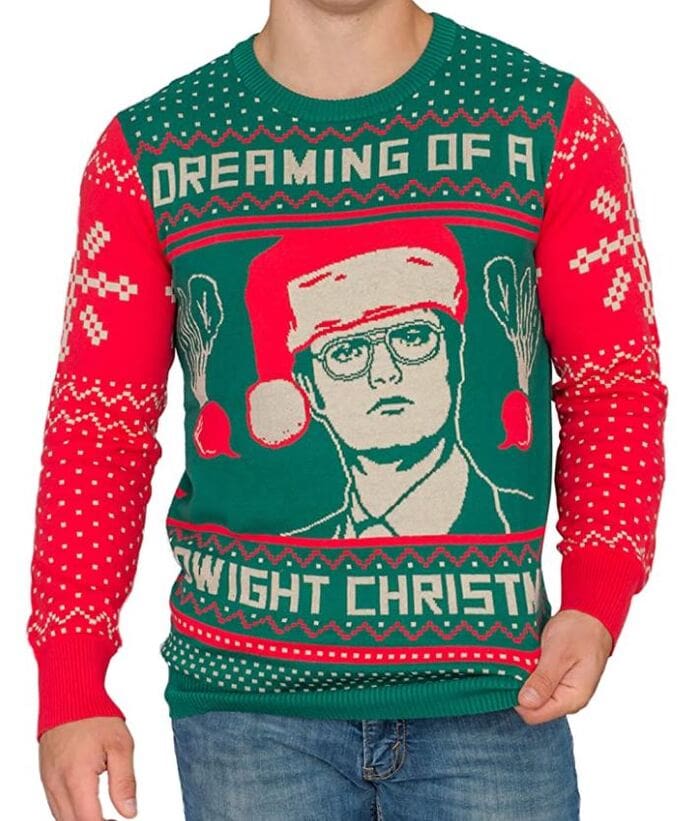 Ugly Christmas Sweaters - Dreaming of a Dwight Christmas