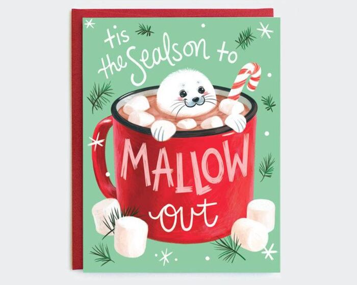 Winter Puns - Tis the season to mallow out marshmallow