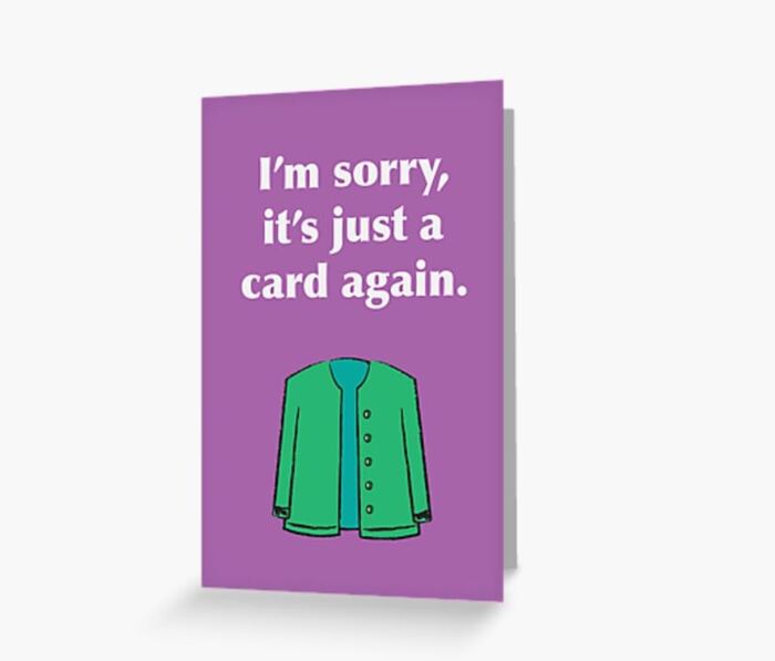 Winter Puns - I'm sorry it's just a card again cardigan crard