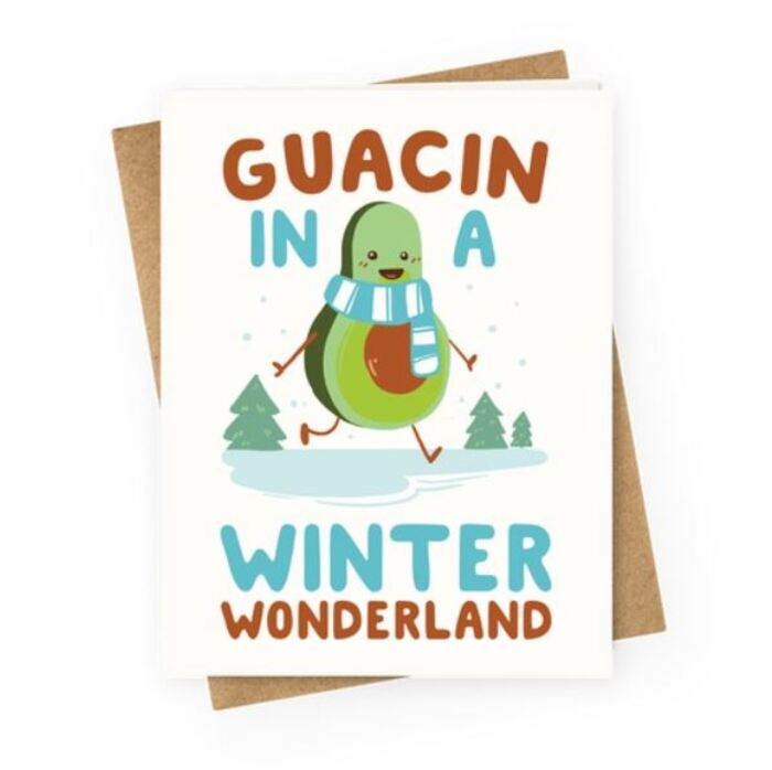 Winter Puns - In a winter wonderland avocado