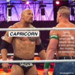 Capricorn Memes - The Rock in the ring