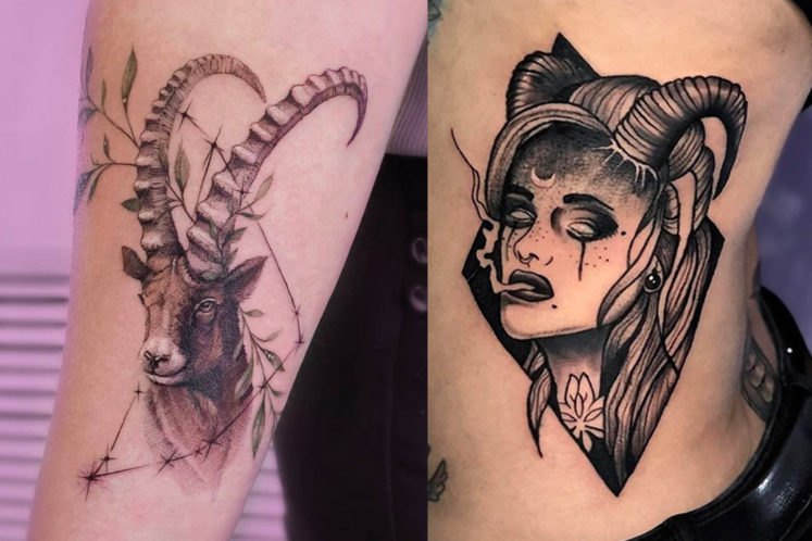 16 Capricorn Tattoos That Even the Toughest Critic (You) Will Love