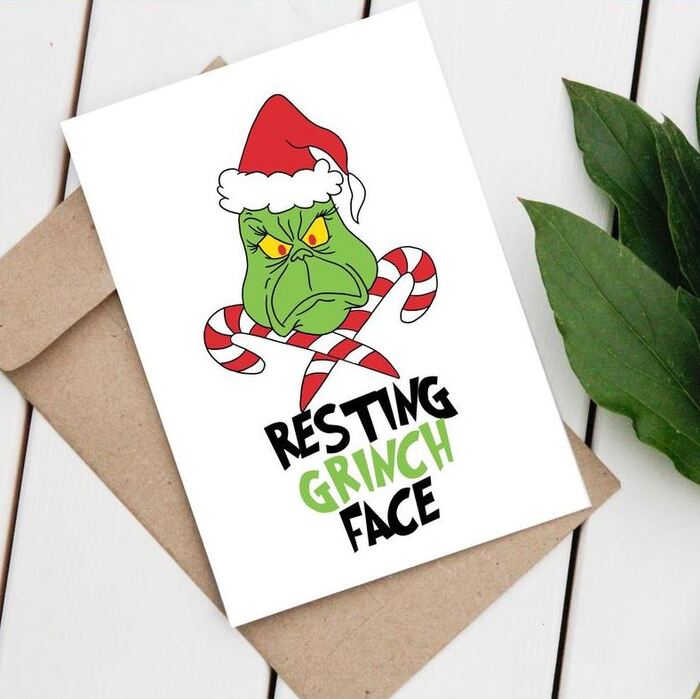 Christmas puns - Resting Grinch Face